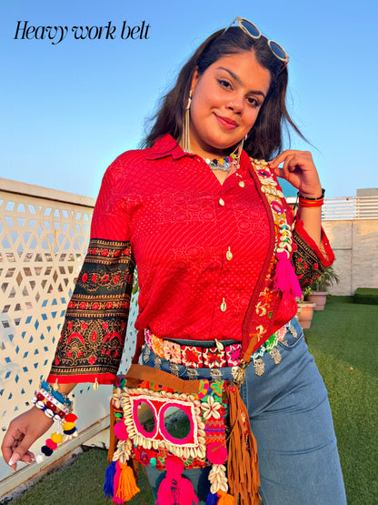 GULABOO- Mirror work Bag