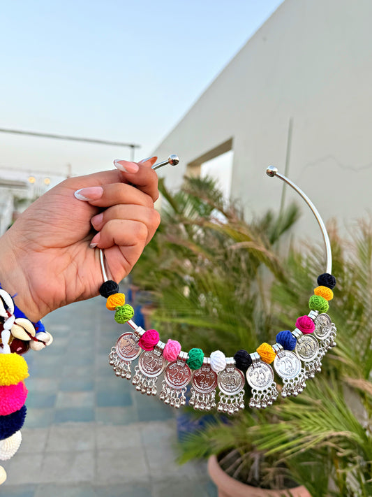 Garbaani Hasli style set with earrings