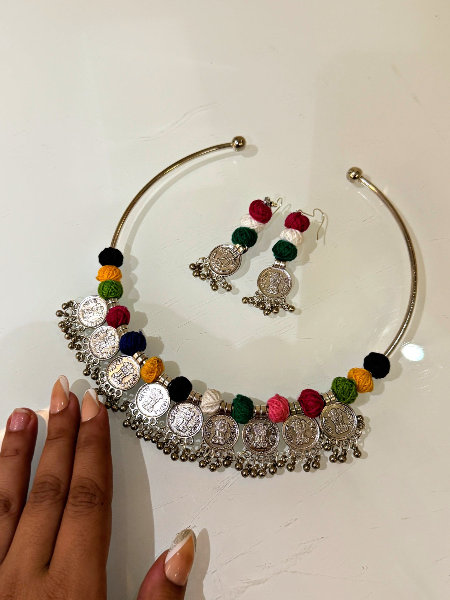 Garbaani Hasli style set with earrings
