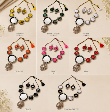 CHANDRIKA- Combo of necklace earring and ring (adjustable) ✨