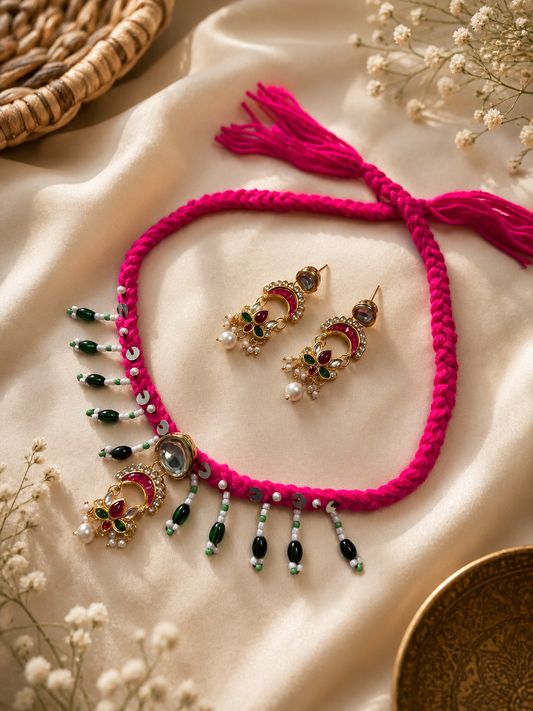 Nirali Necklace with earrings ✨