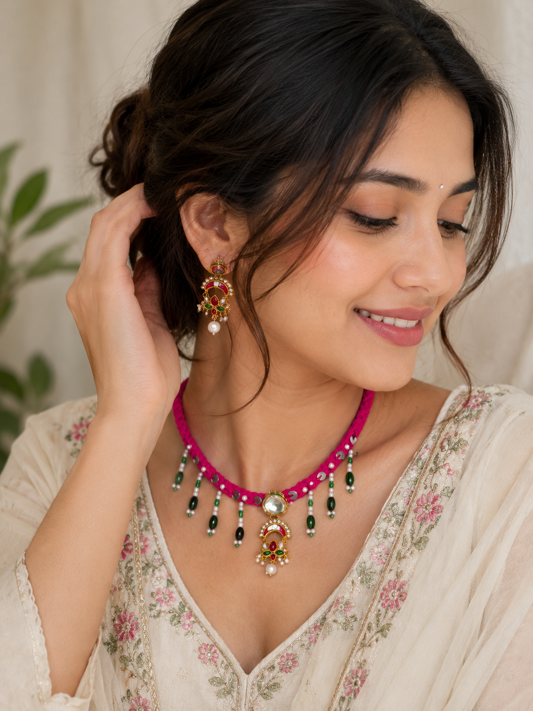 Nirali Necklace with earrings ✨