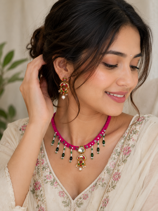 Nirali Necklace with earrings ✨
