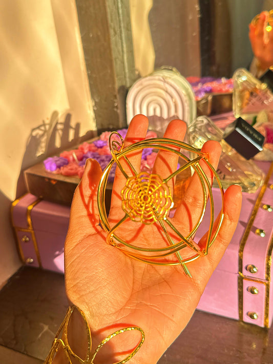 GOLDEN HAIR BUN CAGE ✨