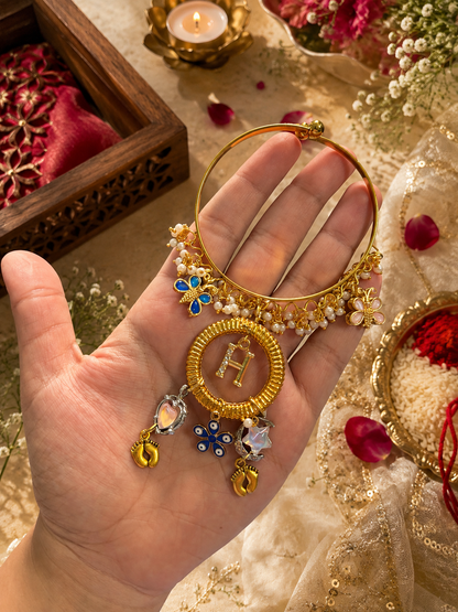 Bhabhi kada rakhi with initial