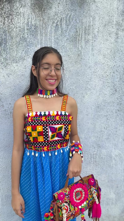 BOHO KUDDI - Strappy Criss Cross back kurti ✨